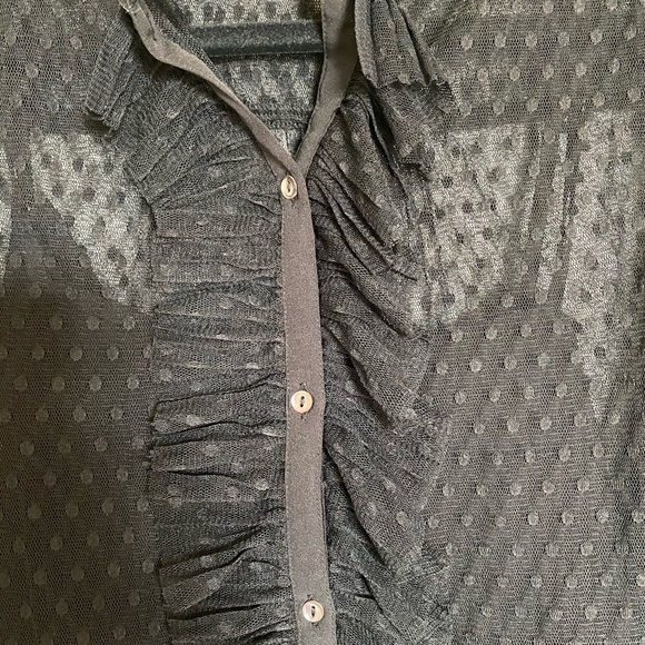 🖤 Black button up joie top - Picture 5 of 6